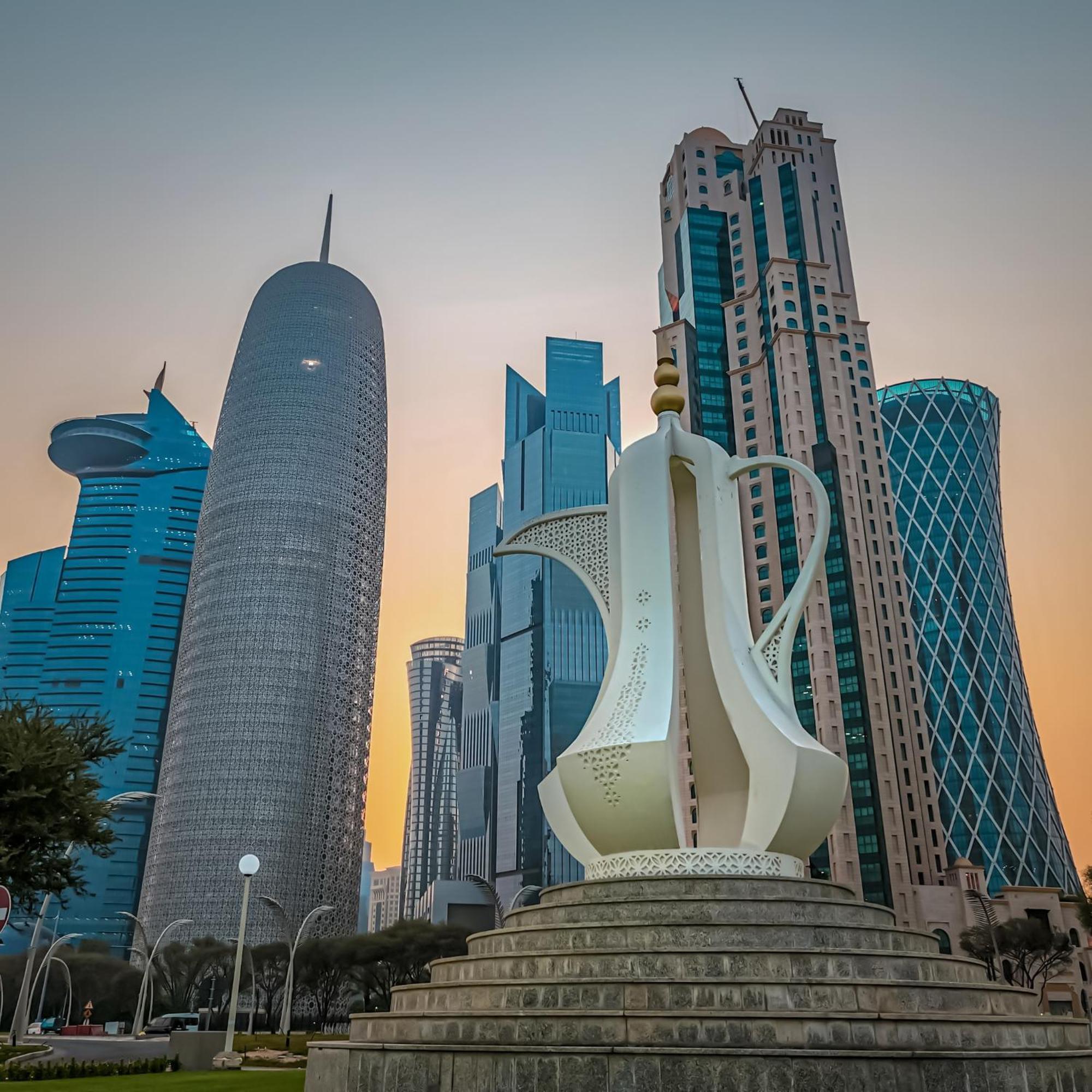 City Centre Rotana Doha Exterior foto Doha skyline
